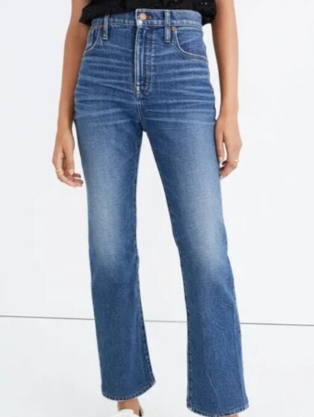 Madewell Slim Demi Boot Jeans Size 27 High Rise Medium Wash